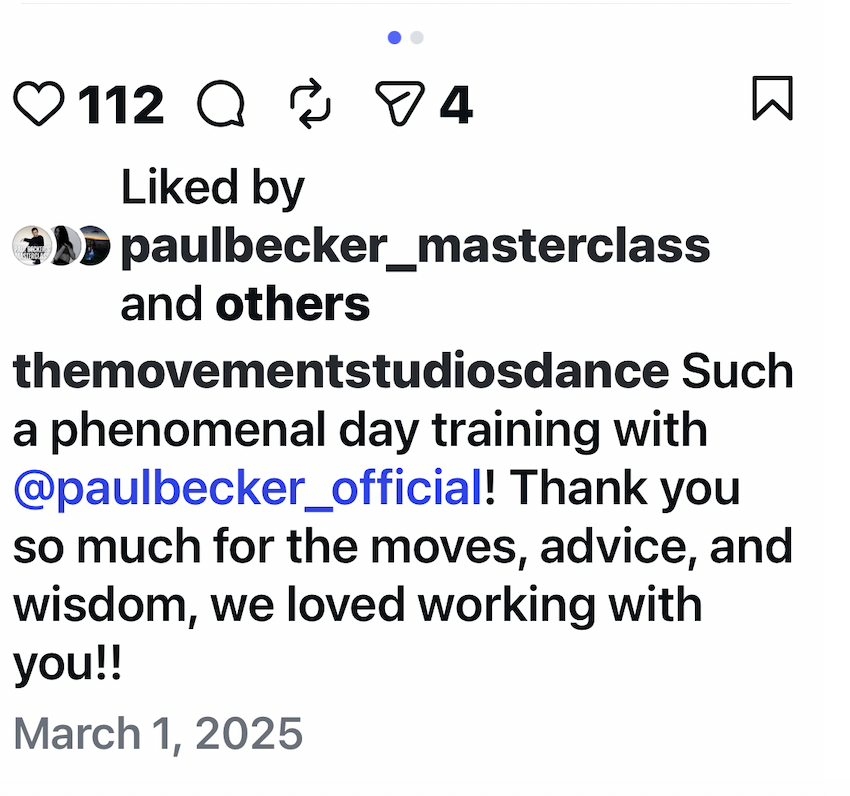 Review from @themovementstudiosdance